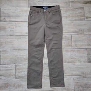 Democracy Ab Solutions Colored Jeans Women's Straight Leg Booty Lift Brown 8